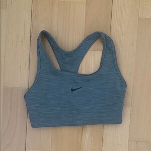 Nike Gray Sports Bra with Racerback Design